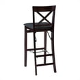 Linon Triena X Back Folding Bar Stool, 30 inch Seat Height