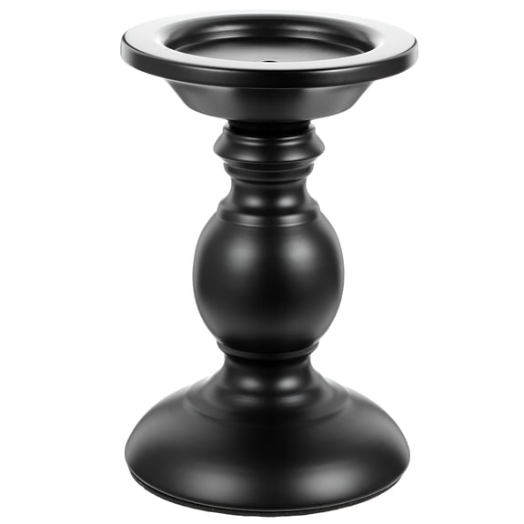 LAMIRO Candle Holder Black Pillar Candle Holder