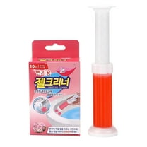 Toilet Gel, lemon, 5 Kinds Of Scent Toilet Cleaner Bowl Gel Stamp Kit Air Freshener, Toilet Freshener, Trash Freshener, Chemical,Free, Natural Oils (Red)