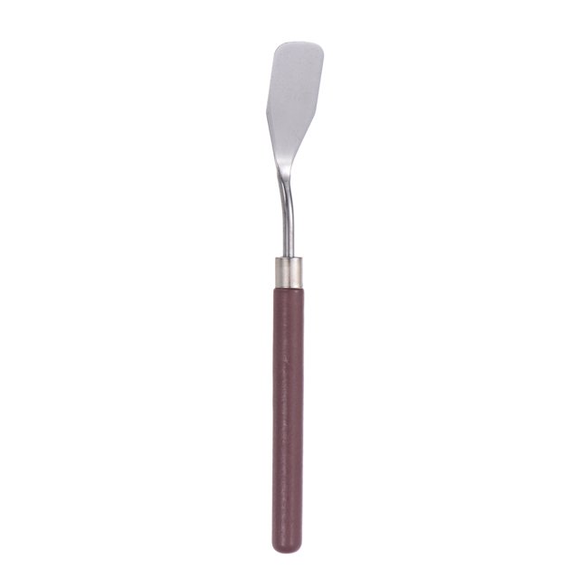 Paleta Cuchillo 18mm Cuchillo Ancho Plano Cabeza Sólido Madera Mango Inoxidable Acero Pintura Mezcla Raspador Lacado Palé Cuchillo Espátula para Óleo Acrílica Pintura