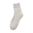 thumbnail image 2 of Womens Vintage Winter Soft Warm Thick Cold Knit Wool Crew Socks Multicolor, 2 of 4