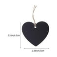 thumbnail image 2 of 40pcs Unfinished Blank Wooden Heart Shape Label Price Display Tags DIY Price Wooden Label, 2 of 8