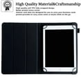 thumbnail image 3 of Universal 8 inch Tablet Case, Dteck Slim Folio Flip Protective Case Cover with Tri Fold Stand for iPad mini/Samsung Tab A 8.0/Onn 8.0/Lenovo Tab M8 all 7.5-8.5 inch Tablet,Black, 3 of 5