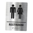 thumbnail image 3 of Letrero de baño, letrero de baño, tablero de señalización, letrero de baño , letrero de inodoro moderno para hombres y mujeres, supermercado, Estilo C, 3 of 8