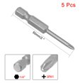 thumbnail image 2 of Unique Bargains 5Pcs 1/4-Inch Hex Shank 50mm Length Phillips 3PH1 Magnetic S2 Screwdriver Bits, 2 of 4