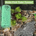 thumbnail image 3 of Unique Bargains Betta Fish Tube Tunnel Betta Cave Tube Tunnel with Holes Betta Fish Tube House Green, 3 of 7