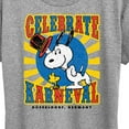 thumbnail image 3 of Peanuts - Snoopy Celebrate Karneval - Women's Short Sleeve Graphic T-Shirt, 3 of 6