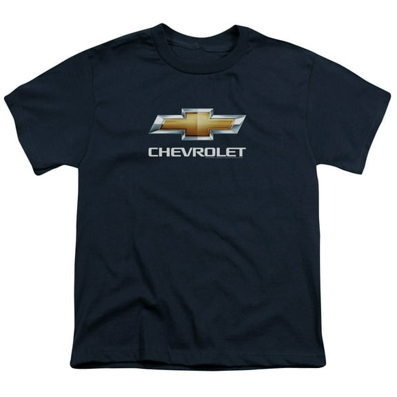 Chevrolet - Chevy Bowtie Stacked - Youth Short Sleeve Shirt - Large