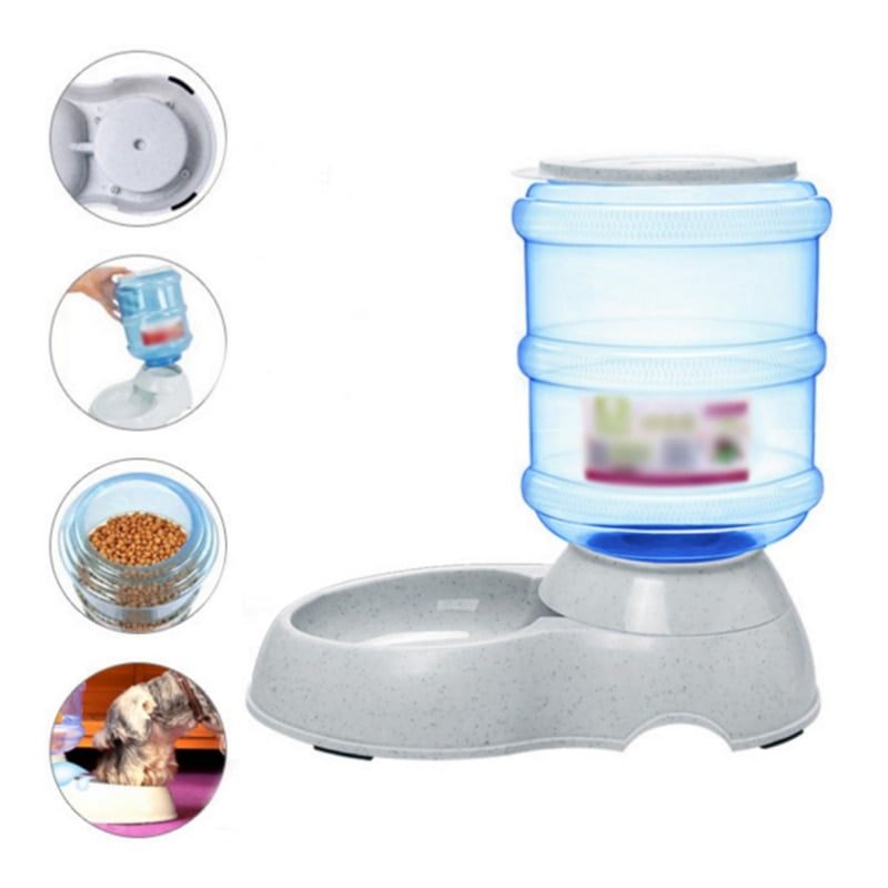 Automatic Feed Dispenser for Dog and Cat, Pet Feeder, Food and Water