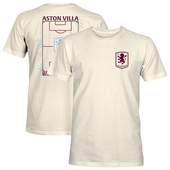 Men's 1863FC  Cream Aston Villa Own the Pitch Heavyweight T-Shirt