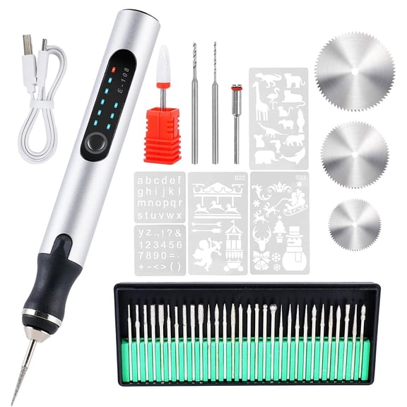 Shopmall Crafts Engraving Pen Portable Electric Engraver Tool Set For Jewelry Wood Metal Stone Plastic Glass Polishing