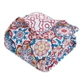 thumbnail image 5 of 4 Piece Linden 100% Cotton 200 Thread Count Bohemian Inspired Printed REVERSIBLE Duvet Cover Set with Shams and, 5 of 8