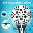 thumbnail image 5 of Scootworks Shower Head, 8 Spray Setting Detachable Shower Head with Handheld, HandHeld Shower Head for Bathroom Tub with Hose 59 inch Stainless Steel and Adjustable Holder, 5 of 9