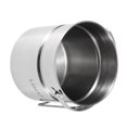 thumbnail image 4 of Lixada Stainless Steel Bail Handle Camping Pot with Internal Steaming Dish Foldable Handle, 4 of 7