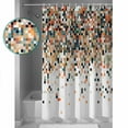 thumbnail image 3 of Modern Abstract Art Shower Curtains for Bathroom Waterproof Fabric Bath Curtains Decor Bath Tub Curtain Modern Geometric Art Decorative Shower Curtain Sets with 12 Hooks, 72x72 Inch, 3 of 6
