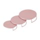 thumbnail image 3 of 3 soportes para tartas y cupcakes (20 cm, 25 cm y 30 cm de diámetro) con pedestal Rosa, 3 of 9
