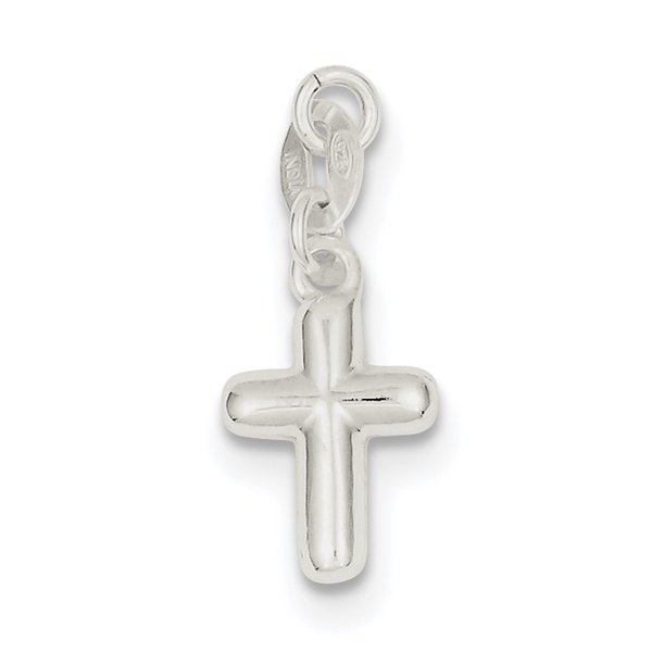 Croix de Charme en Argent Sterling QC5383 (15mm x 10mm)