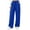 *Blue, variant on ClodeEU Women Elastic High Waist Wide Leg Sweatpants ,Casual Loose Pant with Pcokets ,Women's Plus L