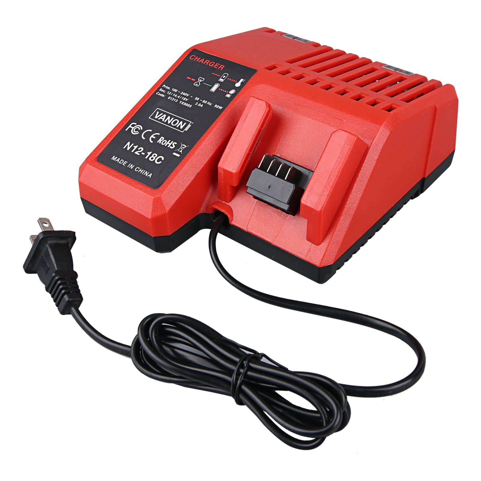 For Milwaukee M18 XC 5.0 AH Extended Lithium ion Battery 48 11 1850 and Fast Charger Walmart