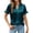 *Mint Green, variant on ClodeEU Women's Summer Satin Blouses ,Casual Ruffle Short Sleeve V Neck Business Work Cute Tops Black,Womens Plus M