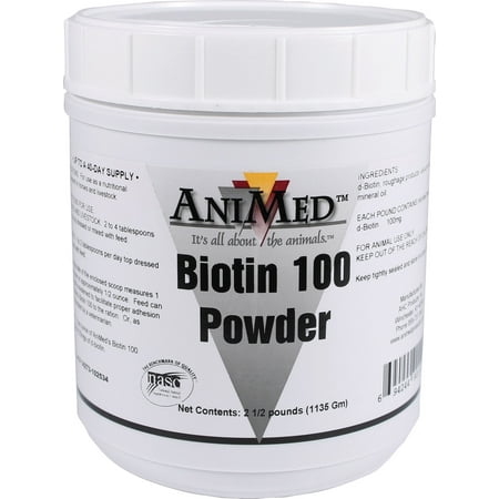 Animed D-Biotin 100 Supplement 2.5 Pound