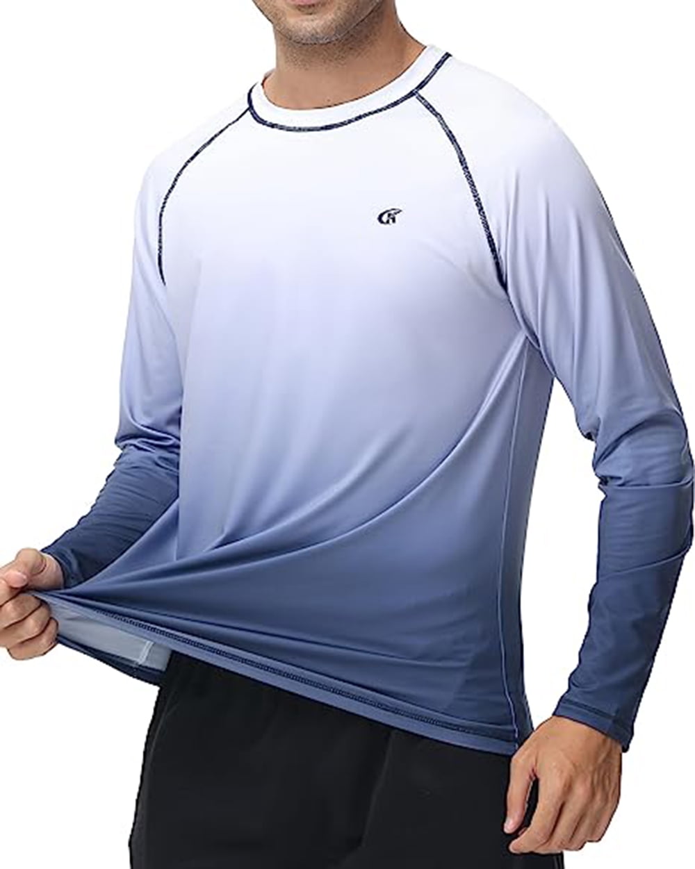 Tyhengta Men's Long Sleeve Swim Shirts Rashguard UPF 50+ UV Tyhengta Men's Long Sleeve Swim Shirts Rashguard UPF 50+ UV