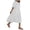 White, variant on Homecoming Dresses Plus Size Fashion Women Loose Solid Color O Puff Sleeve Casual Short Sleeves Dress Ropa De Mujer