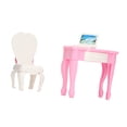 thumbnail image 4 of Silla de mesa para computadora portátil ANGGREK casa de Muñecas Rosa Y Blanca 1:12, 4 of 8
