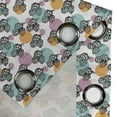 thumbnail image 4 of Ambesonne Artichoke Grommet Curtain, Black White Vegetable, 50" x 96", Turquoise Apricot, 4 of 6