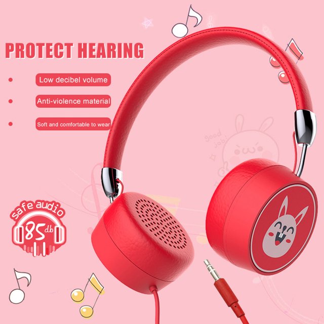 Twowood auricular Dibujos animados animal plegable niños auriculares niños con cable de música auriculares estéreo
