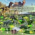 thumbnail image 2 of Unbranded Dinosaur Race Track Toy Set, Electric Dinosaur Car, 6 Dinosaur Figures, Flexible Tracks, 78 Pieces, Ages 3+, 2 of 6