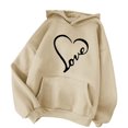 thumbnail image 2 of POTETI Womens Hoodies Casual Long Sleeve Pullover Tops Hooded Sweatshirts, 2 of 4