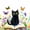 Colorful 1, variant on jejeloiu Dreamy Cloud Kitten Bed Sheets Kids,Orange Cat Print King Sheets,4 Pieces