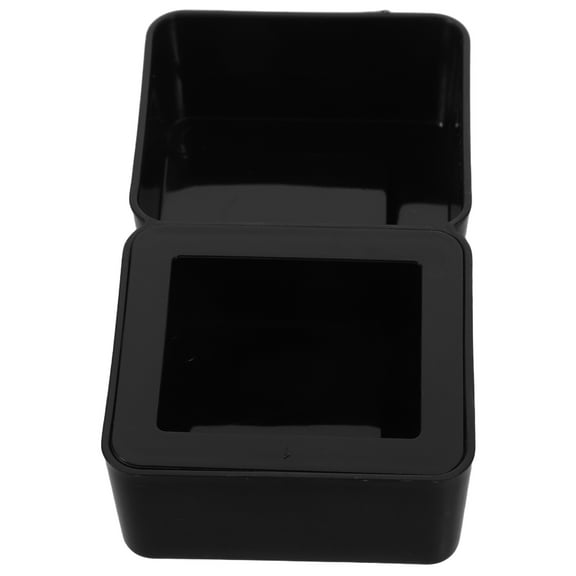 LITINKIMI Bearded Dragon Food Bowl Reptile Feeding Dish Black ABS 1Set for Small Reptiles