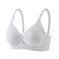 thumbnail image 2 of Womens Underwire Sports Bra Women's Comfortable Wireless Bra Soft Breathable Thin Cup Wirefree Push up T-Shirt Bras Supportive Bralettes Gray M, 2 of 4