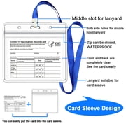 RFID Blocking Passport Holder And Vax Card Holders - White