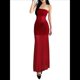 thumbnail image 2 of Falda de Sin Tirantes para Mujer, Corte Entallado, con Estampado Floral Tridimensional, Ideal para Vacaciones en la Playa Rojo M, 2 of 6