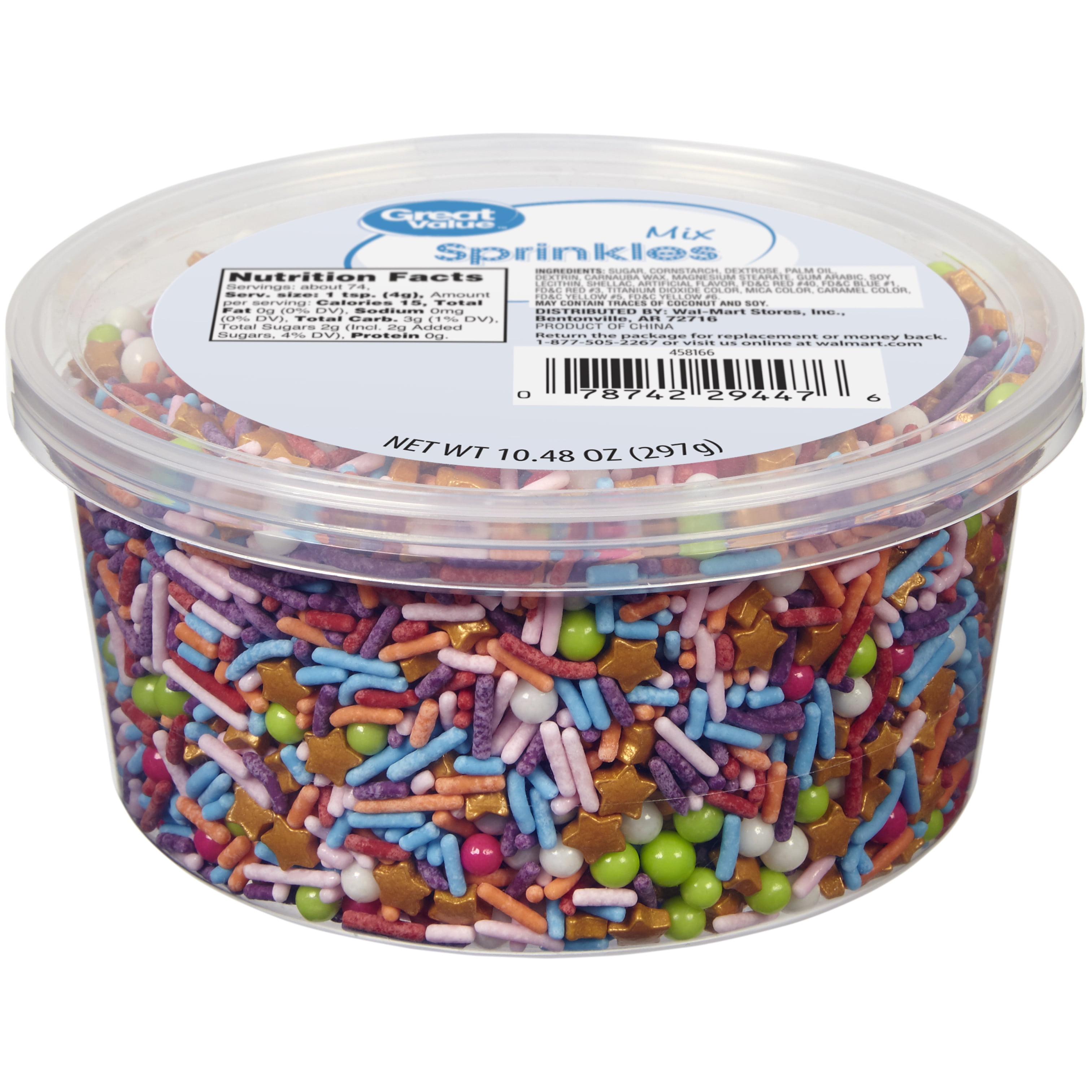 Great Value Magical Sprinkles Mix Tub, 10.48 oz.