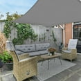 thumbnail image 3 of Sun Shade Sail Rectangle, 10' x 13' UV Block Canopy for Patio Backyard Lawn Garden Outdoor Activities (Gray), 3 of 10