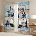 thumbnail image 2 of Homewish Camping Adventure Black Out Curtains,Camper Theme Curtains Pack of 2 (42x63 Each),Rustic Farmhouse Cabin Bedroom Curtains For Kids,Microfiber Bedroom Decor, 2 of 6