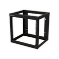 thumbnail image 1 of StarTech.com 9U 19 Pouces Wall Mount Network Rack 17 Pouces Deep 2 Post Open Frame for Server Room/Data/AV/IT/Communication/Computer Equipment/Patch Panel w/ Cage Nuts/Screws Hook/Loop 175lb Capacity 9U - Wallmount Server Rack (RK919WALLO) - Cadre Ouvert - 2 Poteaux - Montable au Mur - Noir - - - 19 Pouces, 1 of 2