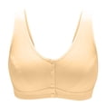 thumbnail image 4 of Timegard Womens Front Closure Bras No Underwire Wide Strap Full Coverage Comfortable Summer Seniors Bra, 4 of 4