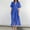 Blue, variant on Babysbule Womens Fall Plus Top Sets Outfit Women's Lantern Casual Party Sleeve Dress