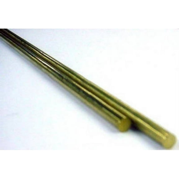K&S 1166 Decorative Metal Rod, 5/16 in Dia, 36 in L, 260 Brass, 260 Grade