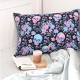 thumbnail image 4 of Naloa cool Skull flower Pillow Covers, Throw Pillow Case Cushion Covers,Cushion for Bedroom,Couch,Home-20"x30", 4 of 6