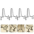 thumbnail image 4 of iron easel 4pcs Iron Art Plate Holder Desktop Dish Bracket Display Rack Crafts Decor, 4 of 6