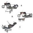 thumbnail image 4 of Matsuzay Nuevo soporte portátil para pollos con soporte para latas de cerveza, divertida parrilla para motocicleta, barbacoa, estante de acero Herramientas y accesorios para hornear Esqueleto, 4 of 6