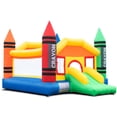 thumbnail image 3 of Costway Inflatable Crayon Bounce House Castle Jumper Moonwalk Bouncer without Blower, 3 of 9