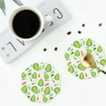 thumbnail image 5 of Balery 6 Pcs Kawaii Avocadoleather Coasters Set, Drink Table Cup Coasters For Living Room Kitchen Coffee Decor, 5 of 9