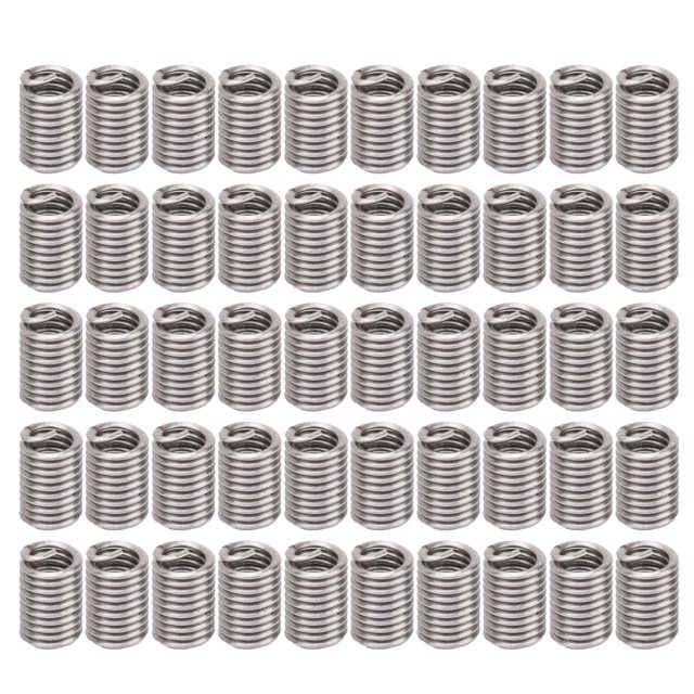 Kit de enchufe de reparación de orificios de tornillo de buje de acero inoxidable con inserto de rosca de alambre de 50 piezas Unidades estadounidenses 5-402.5D